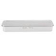 thumbnail image 1 of Stainless Steel Cutlery Tray Holder Kitchen Chopstick Spoon Fork Storage Box with Lid Drainer Natural Color, 1 of 4