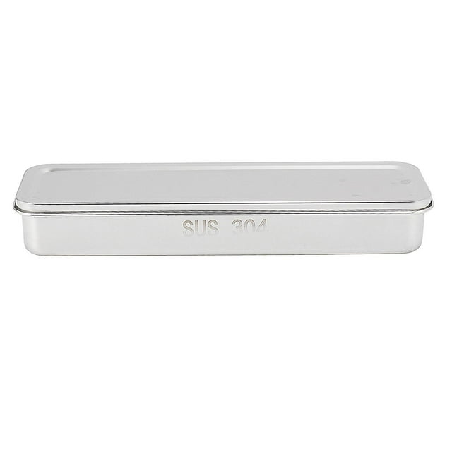 Stainless Steel Cutlery Tray Holder Kitchen Chopstick Spoon Fork Storage Box with Lid Drainer Natural Color