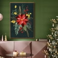 thumbnail image 6 of Bright Christmas Night Collection B - Framed Gallery Wrapped Holiday Canvas - 27 x 41 - Rosewood Frame, 6 of 8