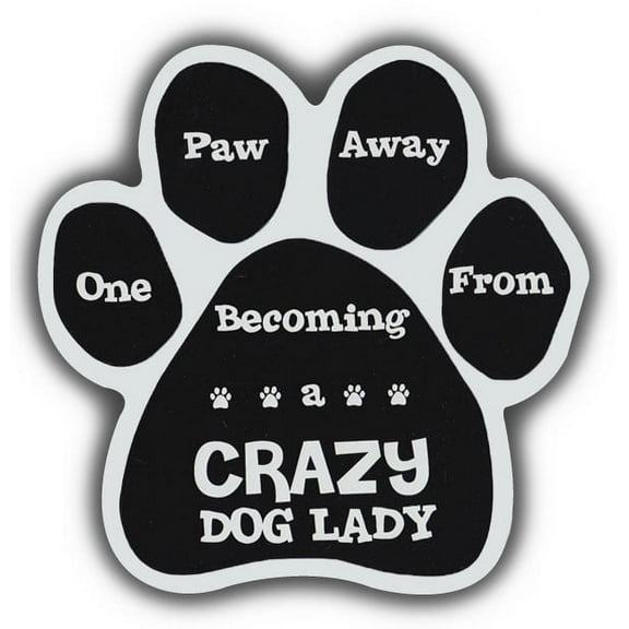 Dog Paw Shaped Magnets: 1 Paw Away From Crazy Dog Lady | Cars, Refrigerators