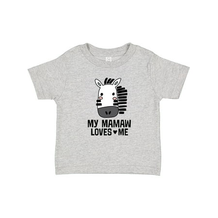 

Inktastic My Mamaw Loves Me Zebra Gift Baby Boy or Baby Girl T-Shirt