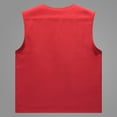 thumbnail image 4 of Men's Casual Solid Vest Coat Stand Collar Multi-Pocket Sleeveless Zipper Jacket - Polyester Spandex, Versatile for Fishing & Travel, 4 of 4