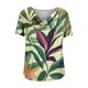 thumbnail image 5 of Xuyuer Womens Short Sleeve Shirts Business Casual Collared V Neck Tops Printed Fashionable Pile Collar Breathable Summer Short Sleeved Casual T-shirt Top, 5 of 6