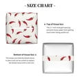 thumbnail image 5 of Susaid Chili Print PU Leather Tissue Box Cover, Square Decorative Tissue Holder, for Living Room, Bedroom, Dining-Table,Kitchen,Office,Car, 5 of 7
