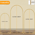 thumbnail image 2 of Estructura De Herrería Packs Mamparas Para Decoracion Fiesta DORADO, 2 of 4