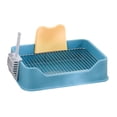 thumbnail image 5 of DOLITY Dog Toilet for Small Dogs Puppy Potty Tray Pet Accessories Pet Litter Pan Indoor blue, 5 of 8