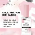 Makartt White Nail Polish Barrier Liqiud Natural PeelOff Skin Barrier