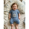 thumbnail image 4 of BemeyourBBs Preemie Baby Boys Summer Clothes Baby Boy Newborn Hospital Going Home Outfit Waffled Romper I'm New Here Letter Embroidery Short Sleeve Jumpsuit Playsuit Shorts, 4 of 9