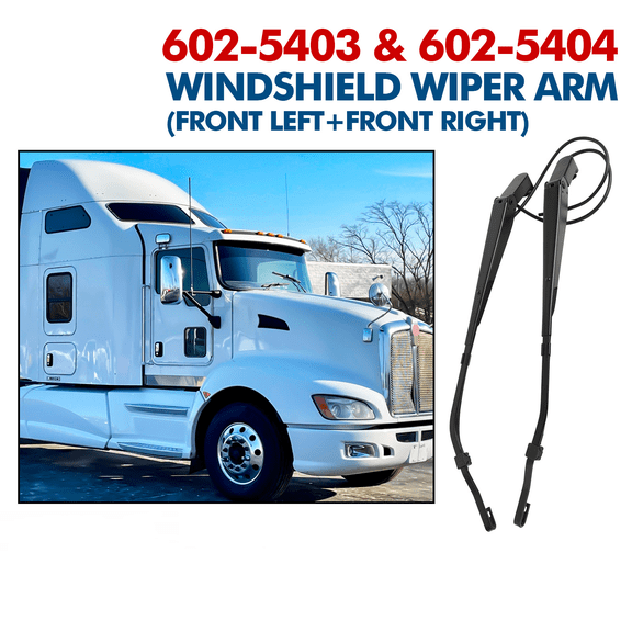 1 Pair Front Windshield Wiper Arm Fit for Kenworth T600 2008-2012