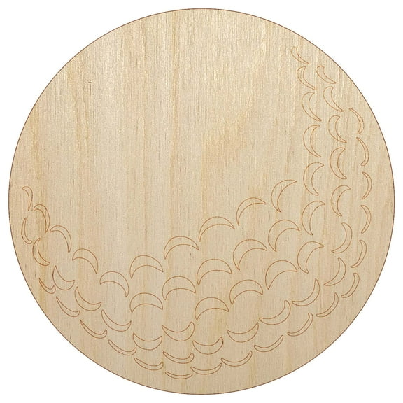 Golf Ball Sports Wood Shape Unfinished Piece Cutout Craft DIY Projects - 4.70 Inch Size - 1/8 Inch Thick