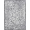 thumbnail image 6 of SAFAVIEH Evoke Trena Traditional Distressed Area Rug, Silver/Ivory, 9' x 12', 6 of 9