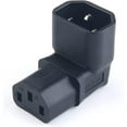 thumbnail image 2 of Toptekits IEC C14 to C13 Power Adapter, PDU Plug/Socket IEC320 C14 to Up 90 Degree C13 Power Convertor for LCD Wall Mount TV(C14 to Up C13), 2 of 7