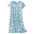 thumbnail image 3 of FEREMO Sleepwear for Women 2 Pack Cotton Printed Sleepshirt Loungewear Night Dress, 3 of 7