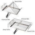 thumbnail image 3 of Bread Toaster Stand Folding Grill for Campfires & Picnics Adjusted Barbecue Stainless Steels Camping Toaster Holder Rack, 3 of 5