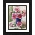 thumbnail image 1 of Strube, Ling 25x32 Black Ornate Wood Framed with Double Matting Museum Art Print Titled - Peony I, 1 of 4