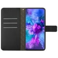 thumbnail image 2 of Dteck for Apple iPhone 15 Pro Max Magnetic Case, Premium PU Leather Folio Flip Wallet Case with Card Holder Cash Slot Lanyard Strap Kickstand Function Embossed Pattern Slim Shockproof Cover, black, 2 of 8