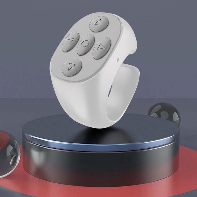 Feltree Télécommande Sans Fil Bluetooth pour Selfies/ebooks/courtes Vidéos, Design Ergonomique avec Portée de 10M, Compatible avec Appareils iOS/Android