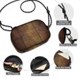 thumbnail image 3 of FORMRS Mini Crossbody Bag for Women Adjustable Shoulder Rope Travel Casual Phone Purse, Wood Grain, 3 of 7