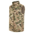 thumbnail image 3 of hopeusnice Men's Lightweight Gilet Stand Collar Quilted Padd Body Warmer Waistcoat Gilet Sleeveless Jacket Outerwear Vest with Pockets Camouflage XXL, 3 of 4