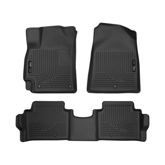Husky Liners 98871 Weatherbeater Floor Mats Fit 2017-2020 Hyundai Elantra - Front/2nd Seat - Black