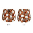 thumbnail image 6 of Uemuo Various Pumpkins Pattern Women's Athletic Shorts High Waisted Running Shorts with Liner Pockets Gym Elastic Workout Shorts-XX-Large, 6 of 9