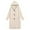 White, variant on Women's Plus Size Long Hooded Cardigan, Cable Knit Open Front Sweater, Winter Warm Knit Jacket, Mid-Length Outerwear, Casual Loose Fit Coat Brown L