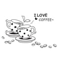 thumbnail image 1 of Coffee Wall Decal Decorative Removable Letter Wall Sticker Wall Art Sticker, 1 of 10