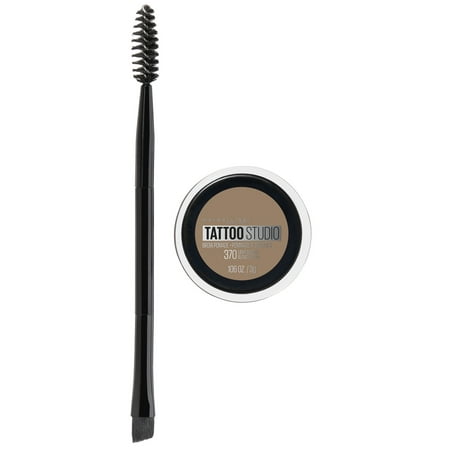 Maybelline TattooStudio Brow Pomade Long Lasting, Buildable, Eyebrow Makeup, Light (Best Way To Trim Eyebrows)