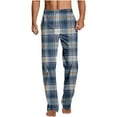 thumbnail image 2 of Pantalones largos para hombre, ropa de dormir para el hogar, pantalones de pierna recta con estampado fino, pantalones casuales para hombre, pantalones para hombre, 2 of 5
