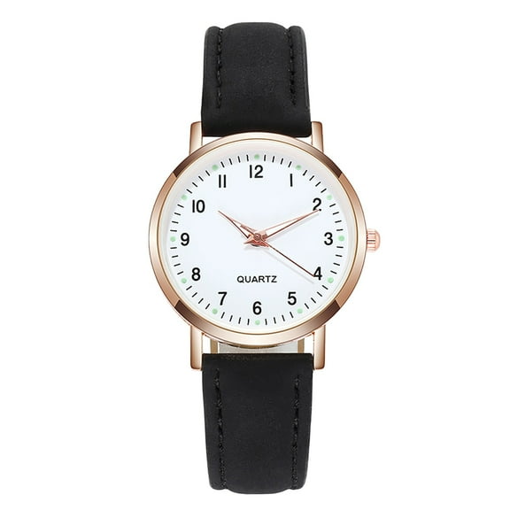Leather Quartz Band Women's Watch Watch Wrist Casual Analog Women's Watch Light up Watch plus Size Watches for Larger Wrists Women Men Straps Talking Watch for Seniors Women S Watches Inexpensive