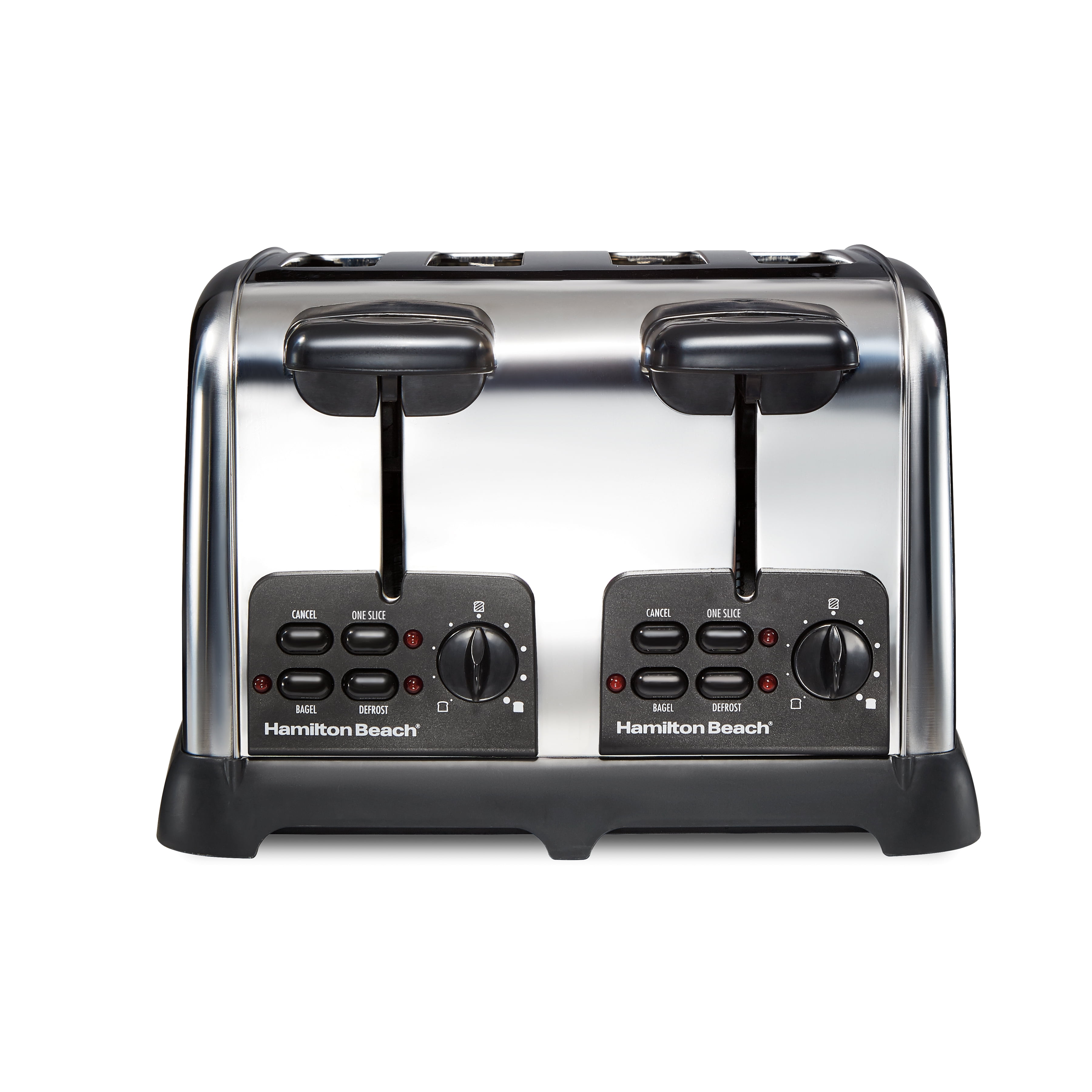 Hamilton Beach Classic 4 Slice Toaster with Sure-Toast Technology & Auto Boost to Lift Smaller Breads, Polished Stainless Steel Finish, 24782 Hamilton Beach Classic 4 Slice Toaster with Sure-Toast Technology & Auto Boost to Lift Smaller Breads, Polished Stainless Steel Finish, 24782