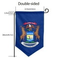 thumbnail image 3 of Michigan Flag Garden Flag Vertical Double Sided Yard Outdoor Decoration 12.5 x 18 Inch Sharp Corner, 3 of 7