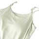 thumbnail image 4 of Camisón corto de moda para mujer, color liso, cuello en V y cojín en el pecho, camisón corto para mujer, 4 of 4