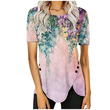 My Orders Lightweight Tops & Blouses Ladies Tops And Blouses Sleeveless Yoga Tops Women Loose Summer Tops With Short Sleeves for Women Over 50 Shirts for Women
