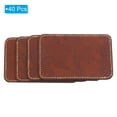 thumbnail image 3 of Unique Bargains 3' x 2' PU Leather Hat Patches, 50 Pcs Rectangle, Retro Brown, 3 of 5