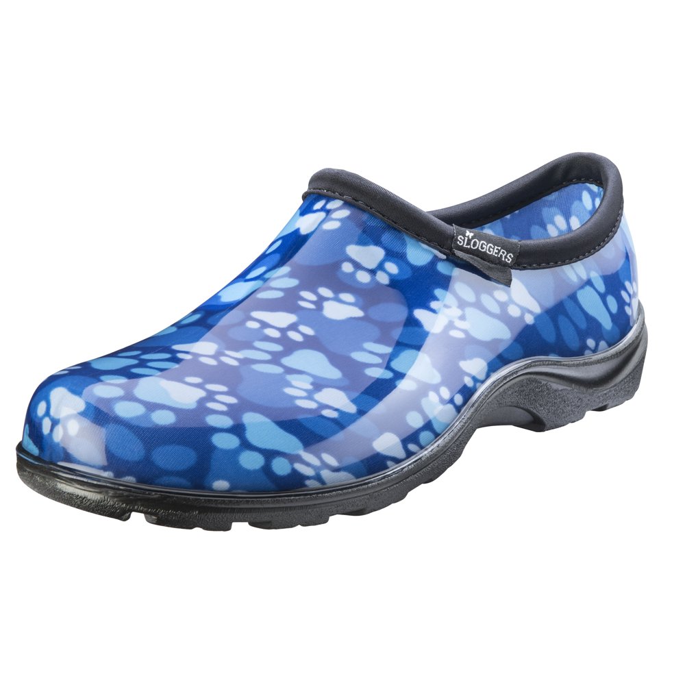 Sloggers Sloggers Women's Waterproof Comfort Shoes Paw Print Blue