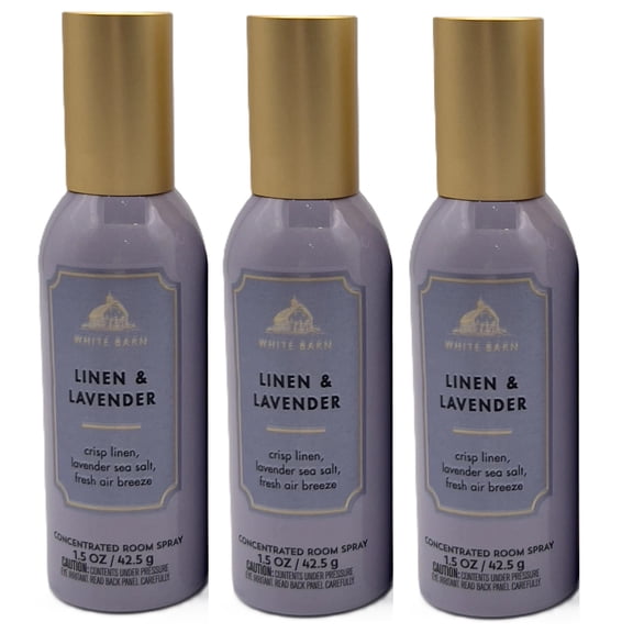 Linen and Lavender Concentrated Room Spray by Bath and Body Works - Pack of 3