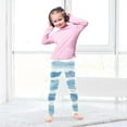 thumbnail image 5 of Girl's Legging Full-Length Colorful Print Tights For Dance Gym Everyday Wear Ocean Waves, 5 of 8