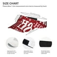 thumbnail image 3 of Kdxio Ho Pattern Funny Christmas Print Sun Visor Hat Golf Visor Adjustable Velcro Outdoor Sports Cap For Men Women, 3 of 7