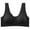 Black, variant on Aofany Women Plus Size Seamless Bras No Rims Push Up Front Opening Buckle Bra Comfy Breathable Daily Underwear