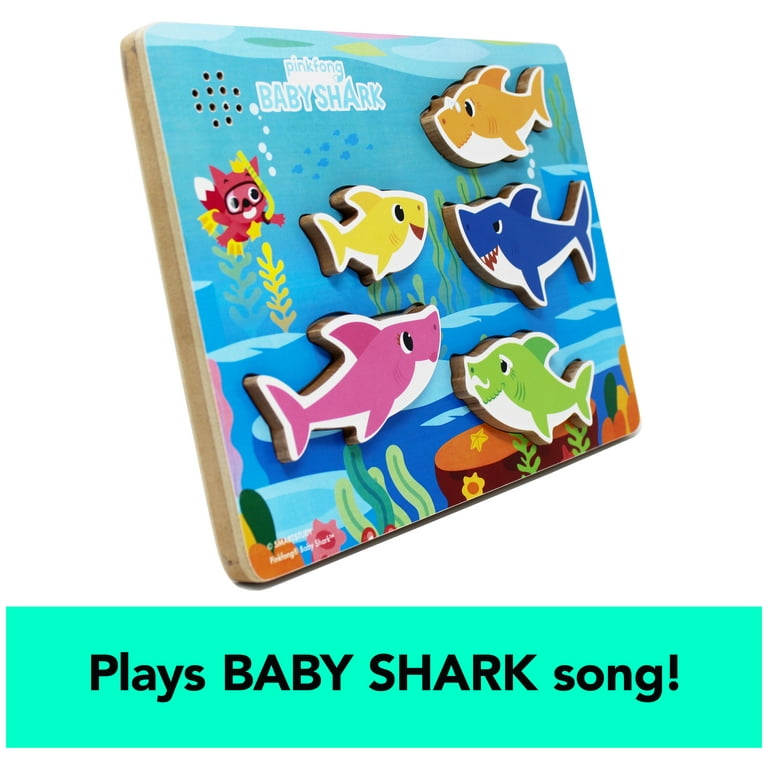 Baby Shark Pinkfong Wooden Sound Puzzle