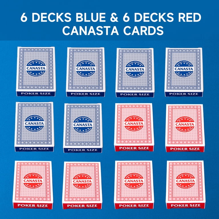 GSE Games & Sports Expert 12 Deck Canasta Card Set with Point