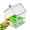 Green, variant on Pull-Out External Parrot Feeder – Hanging Wild Bird Seed with Squirrel Proof Tray & Transparent Bird Bath Tub​