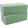 thumbnail image 2 of FloraCraft Floral Dry Foam 2 Piece Brick 2.6"x3.5"x7.8" Green, 2 of 5
