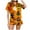 Orange, variant on Halloween Womens Silk Satin Pajama Set 2 Piece Satin Pj Set Button-Down Silk Pj Set Ghost Pumpkin Print Soft Lounge Sets Relaxed Fit Notch Collar Gothic Sleepwear with Pockets