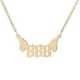 thumbnail image 1 of Joyería de Acero Inoxidable Mujeres Luz Ángel Número Colgante Collar 000 999, 1 of 6