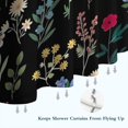 thumbnail image 6 of Pioneer Flower Floral Print Pattern Shower Curtain 84"x72" ,Bathroom Decorative Shower Curtains Set with 12 Hooks,Modern Waterproof Washable Shower Curtain, 6 of 6