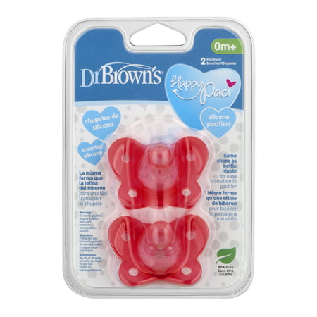 Dr. Brown's Newborn Pacifier, 0+ Months - 2 (Best Baby Pacifiers For Breastfeeding Baby)