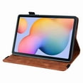 thumbnail image 6 of Dteck Case For Samsung Galaxy Tab S6 Lite 10.4 inch 2020, [Hand Strap] [Multi-Angel Stand] [Credit Card Wallet] PU Leather Shockproof Case, Brown, 6 of 7