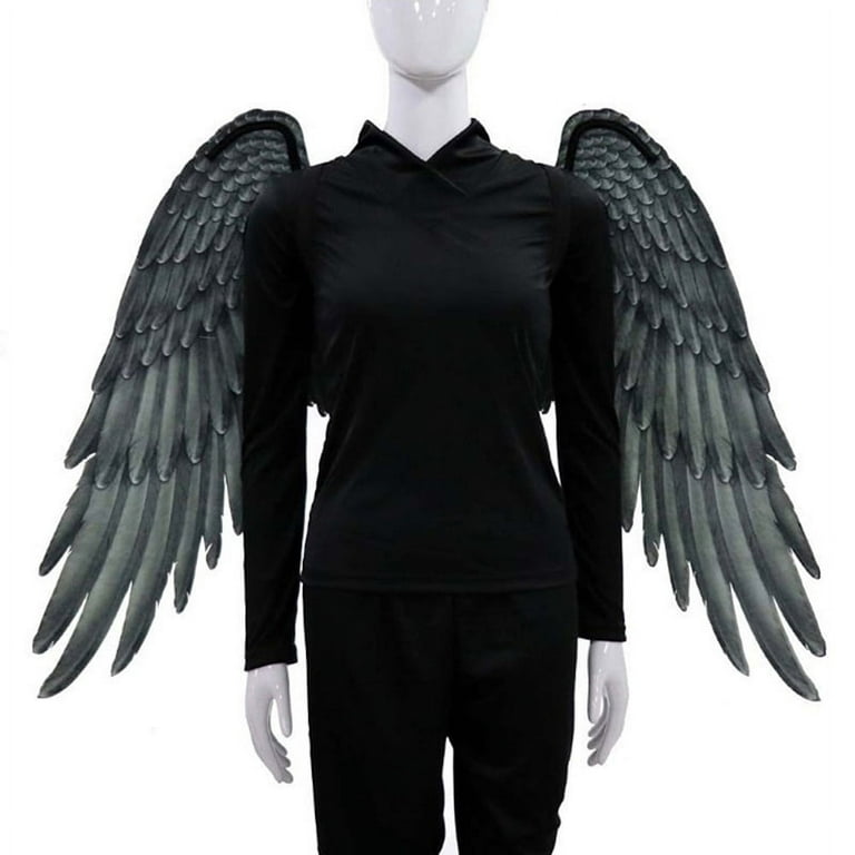 Black Angel Wings Costume Devil Cosplay Outfit by ETERESHOP _O02